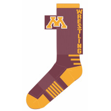 MN Wrestling Maroon Sock