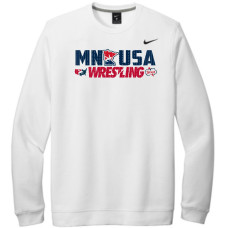 MN/USA Wrestling White Nike Club Crew SS
