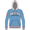 MN/USA Wrestling Sublimated Carolina Blue Hoodie