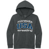 MN/USA Wrestling Heathered Hooded Sweatshirt