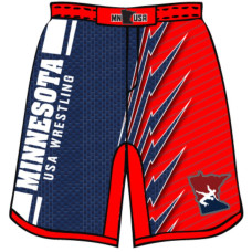 MN/USA Wrestling RWB Sublimated Fight Shorts