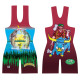 MN/USAW Paul Bunyan Fish Red Wrestling Singlet MN/USAW Paul Bunyan Fish Red Wrestling Singlet