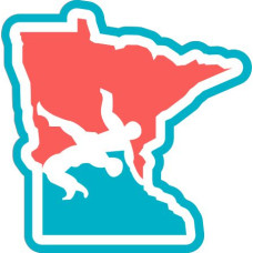 MN/USA Wrestling Sticker Pink