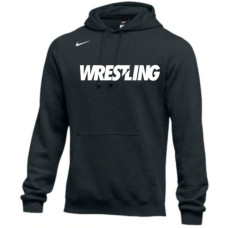Nike Wrestling Black Logo Club Hooded Sweatshirt