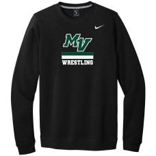 Mounds View Wrestling Black Nike Club Crew SS '25
