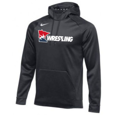 MN/USA Wrestling Anthracite Nike Therma Hooded Sweatshirt