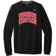 Wisconsin Wrestling Black Nike Club Crew Sweatshirt Wisconsin Wrestling Black Nike Club Crew Sweatshirt