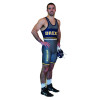 Cliff Keen S744343 Drexel Custom Team Sublimated Singlet with Leg Cuff
