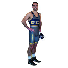 Cliff Keen S744343 Drexel Custom Team Sublimated Singlet with Leg Cuff