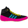 Wrestling Shoes adidas HVC 2 Black/Cyan/Pink